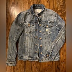 Vintage Calvin Klein Blue Denim Jacket.  Size small.